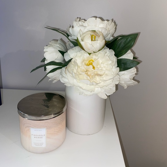 Target Accents Target White Vase Peony Floral Arrangement Poshmark